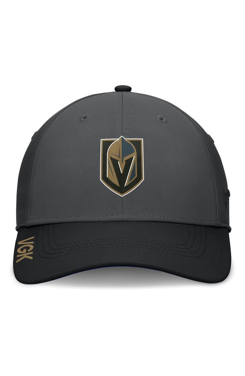 FANATICS Men's Fanatics Gray/Black Vegas Golden Knights Authentic Pro Rink Flex Hat, Alternate, color, Gray