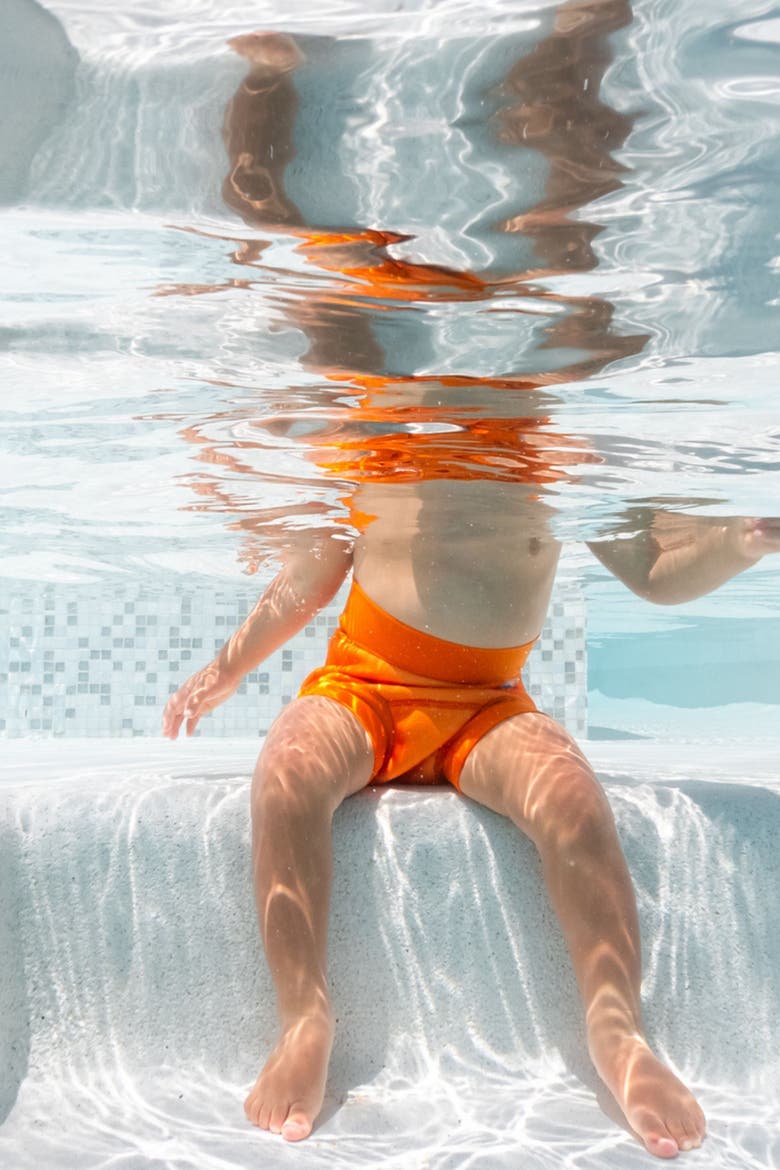 Happy Nappy™ Reusable Swim Diaper, Alternate, color, Neon Orange