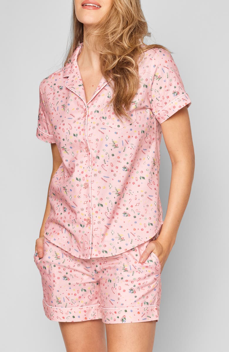 Petite Plume Nostalgic Sweets Cotton Pajamas, Main, color, 