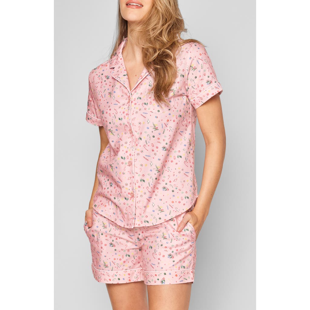 Petite Plume Nostalgic Sweets Cotton Pajamas in Pink