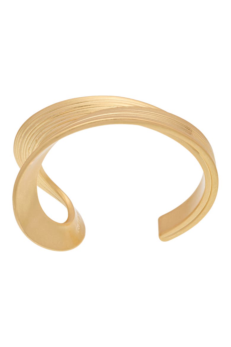 Blair Brushed Twist Cuff, Alternate, color, GOLD TONE