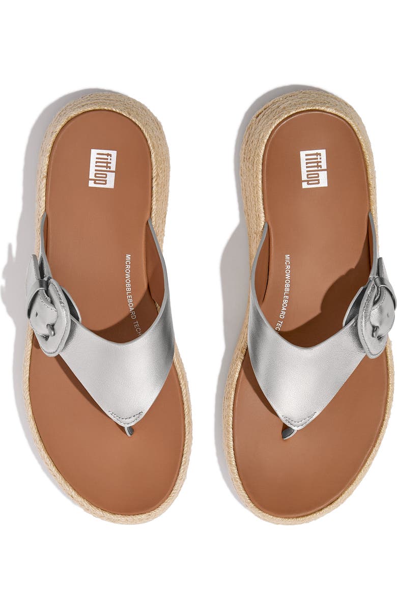 FitFlop F-Mode Espadarille Platform Wedge Flip Flop, Alternate, color,