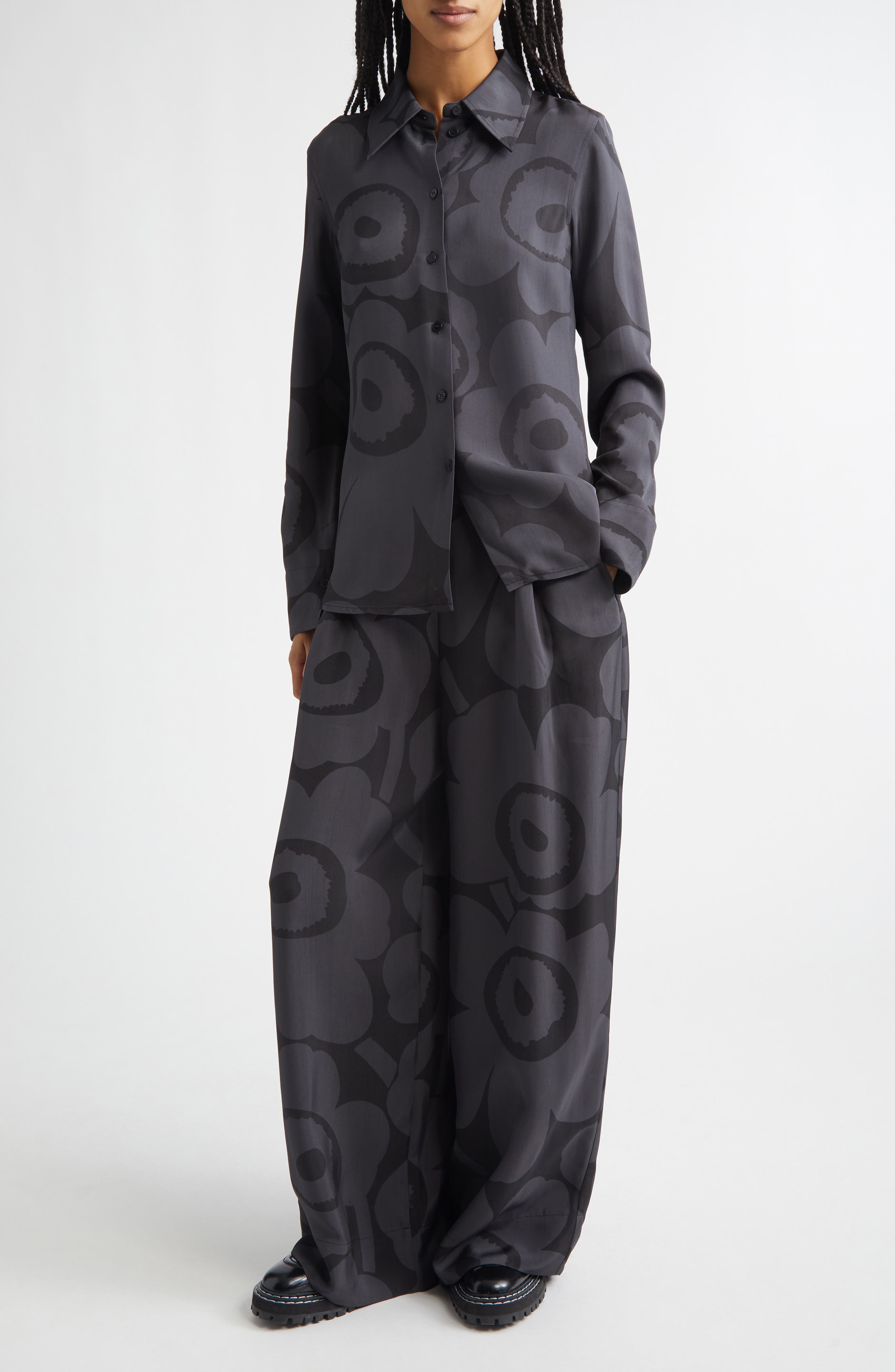 Vivahde Unikko Twill Button-Up Shirt - image 2