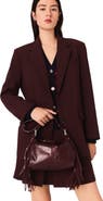 maje Belted suit jacket