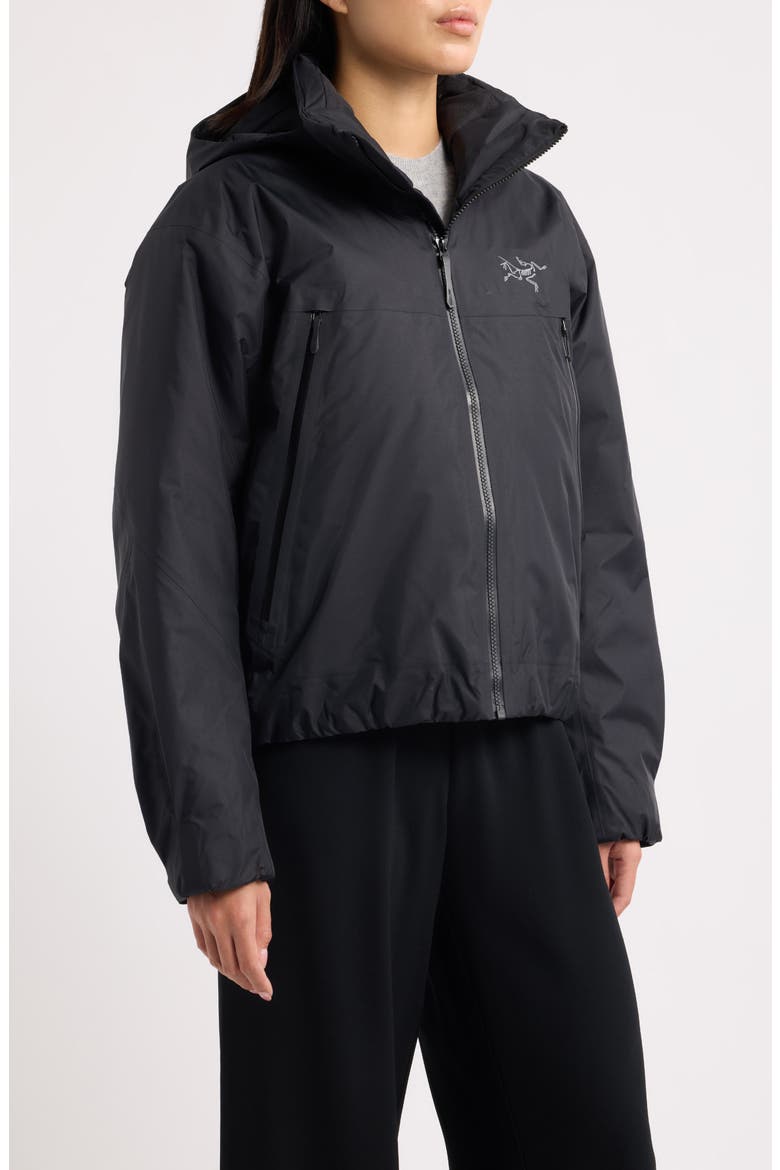 Altira Insulated Waterproof Cropped Jacket, Alternate, color, BLACK