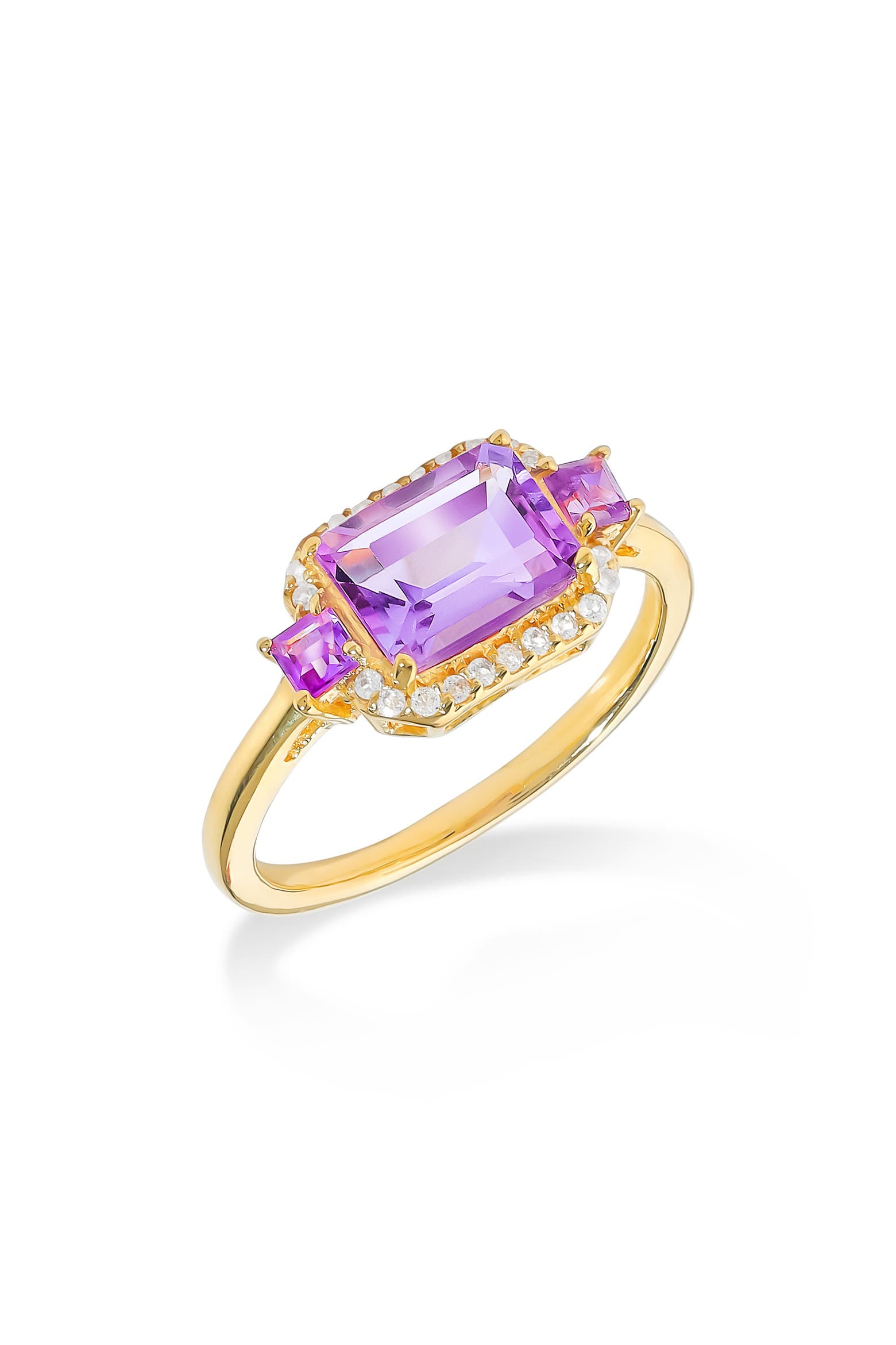 Halo Frame Multi Gemstone Ring (Women) | Nordstromrack