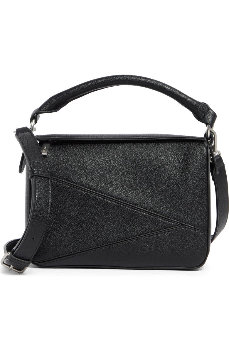 BCBG Geometric Satchel, Main, color, Black