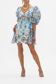 Camilla PUFF SLEEVE MINI DRESS AL MANIAL PALACE MEMOIRS