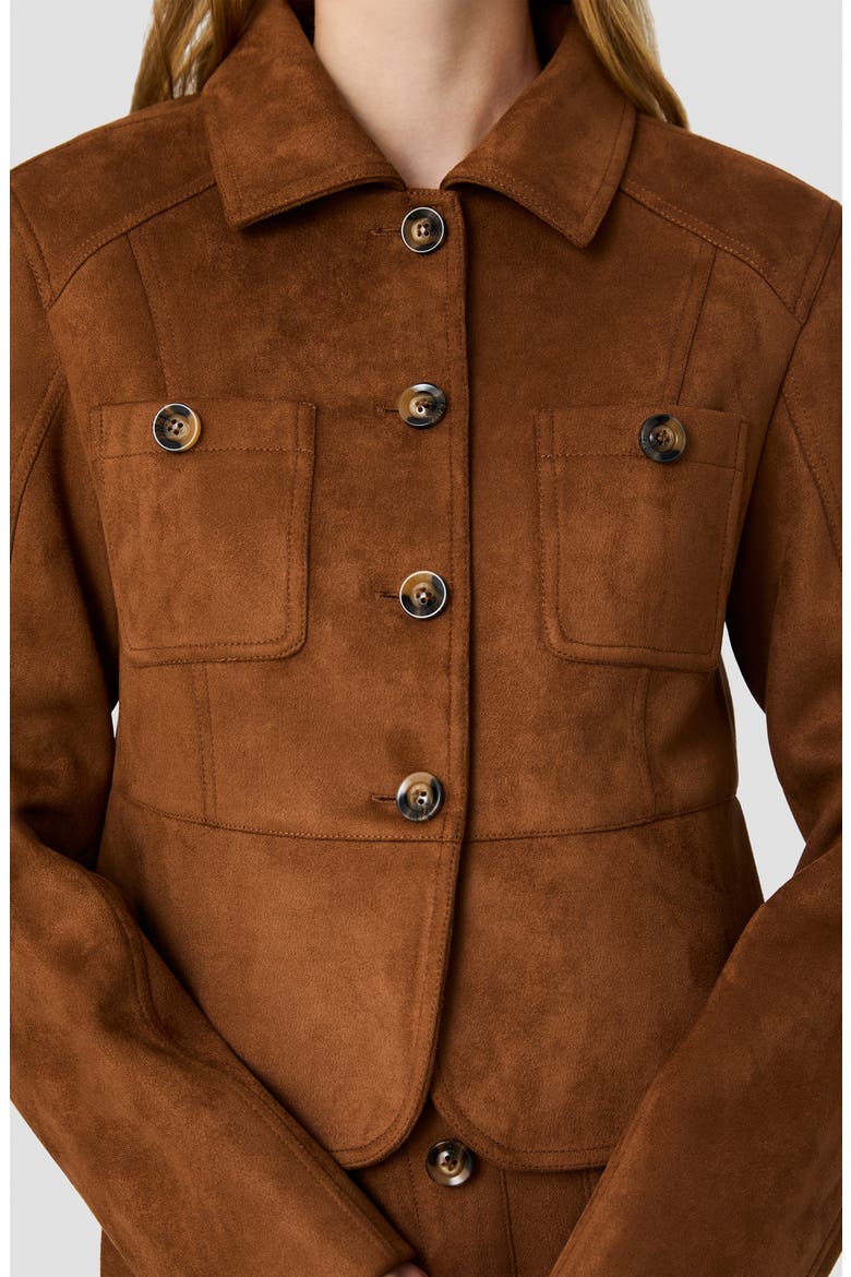 Laney Faux Suede Tailored Jacket, Alternate, color, LANEY SUEDE
