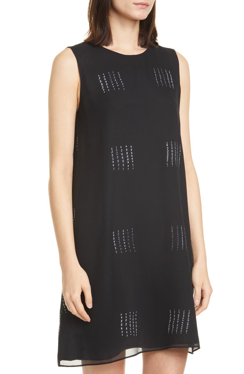 Eileen Fisher Hand Dyed Silk Shift Dress, Alternate, color, 