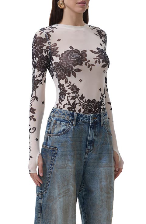 Kaylee Floral Mesh Top