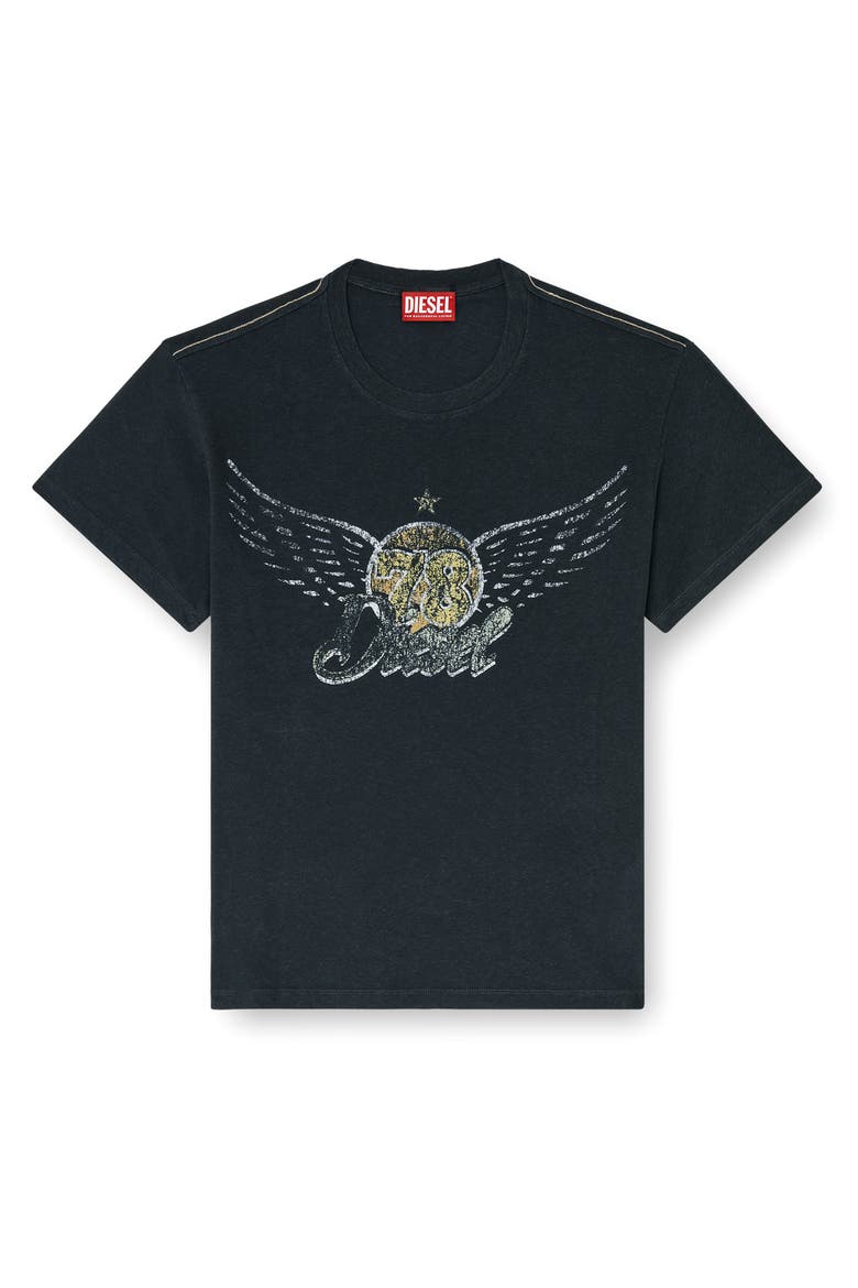 Cotton & Hemp Graphic T-Shirt, Alternate, color, BLACK