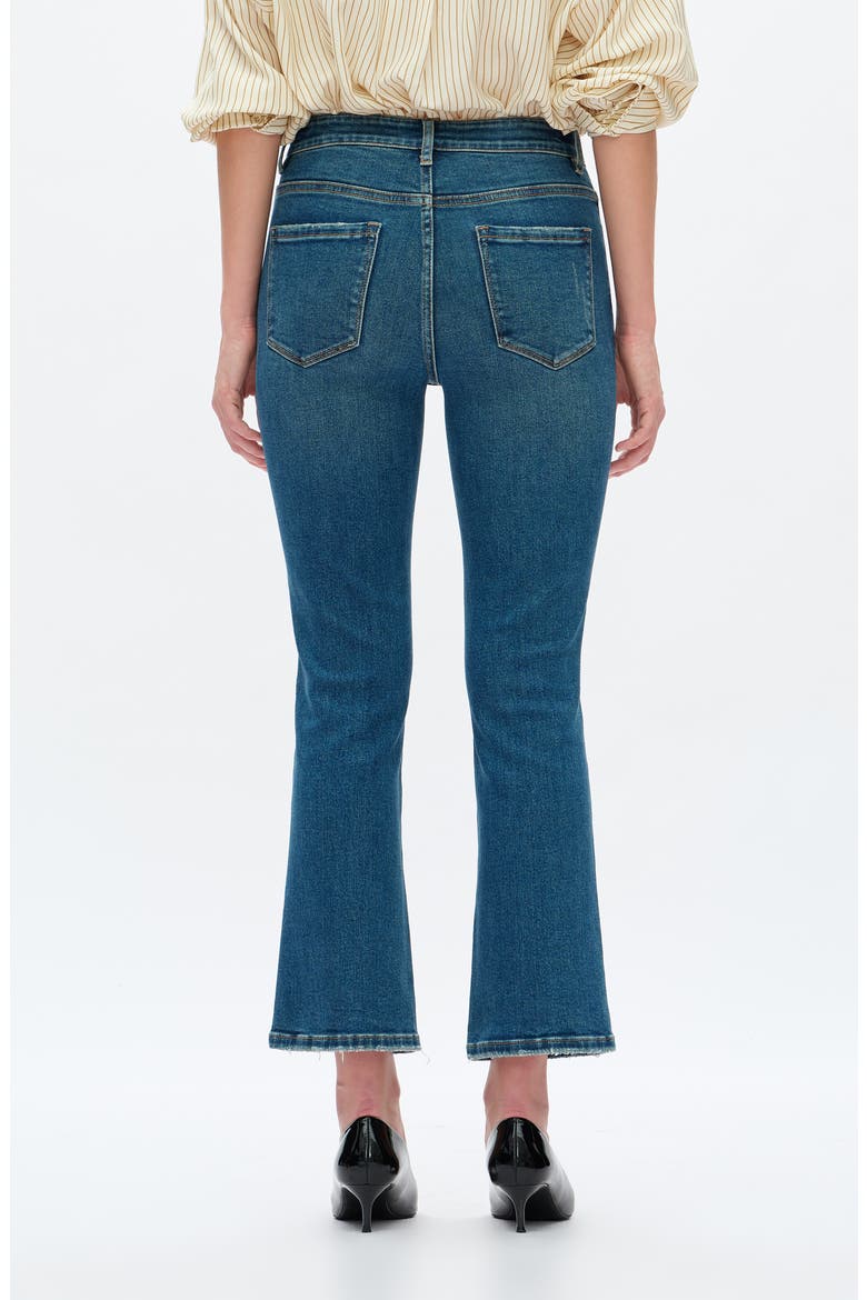 High Waist Crop Flare Jeans, Alternate, color, VINTAGE MEDIUM BLUE