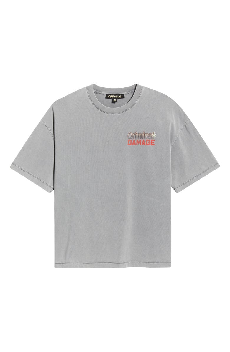 CRIMINAL DAMAGE Vending Graphic T-Shirt, Main, color, Washed Grey