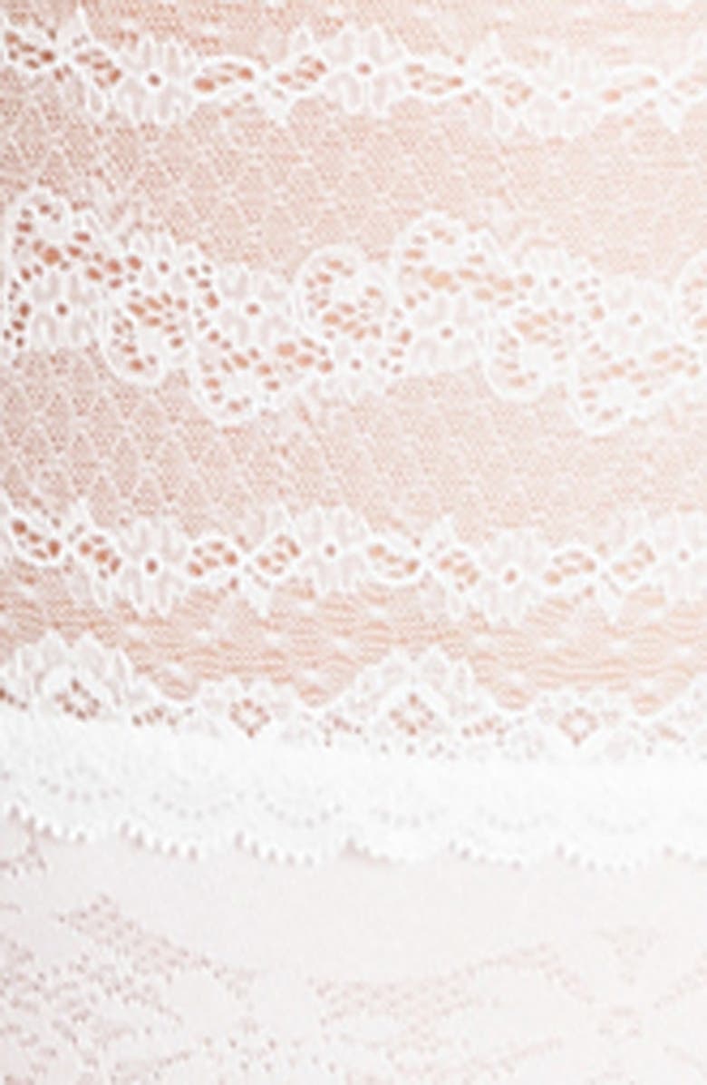 Falke Ceremonial Stay-Up Stockings, Alternate, color, Off White