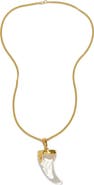 Alexis Bittar Liquid Lucite® Horn Pendant Necklace