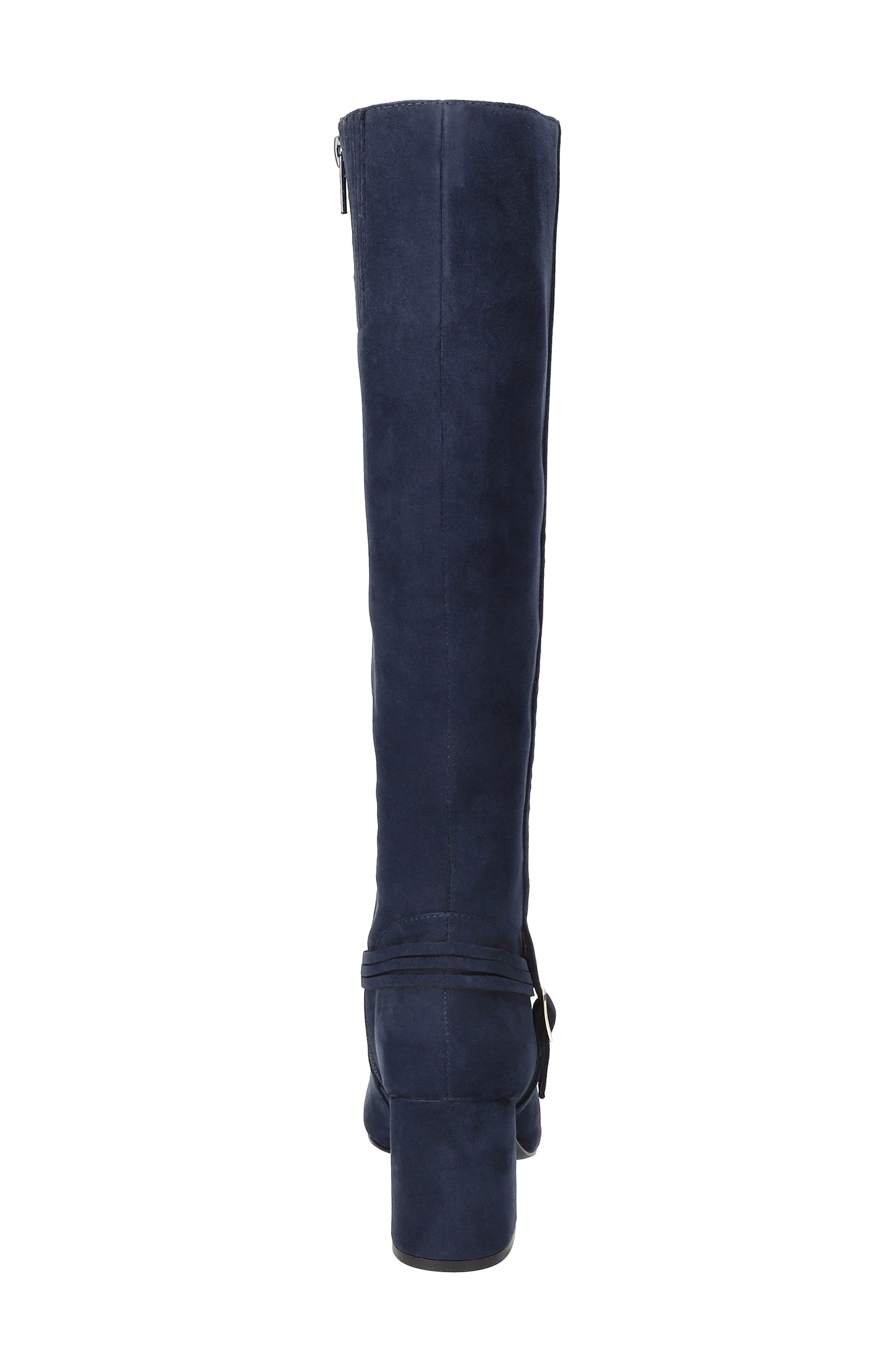 Oleander Knee High Boot, Alternate, color, NAVY SUEDE
