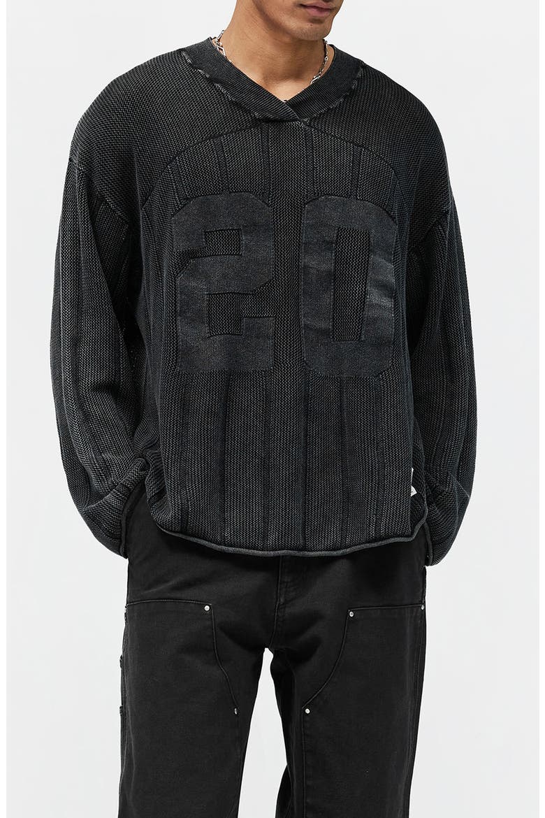 Varsity Sweater, Main, color, VINTAGE GREY