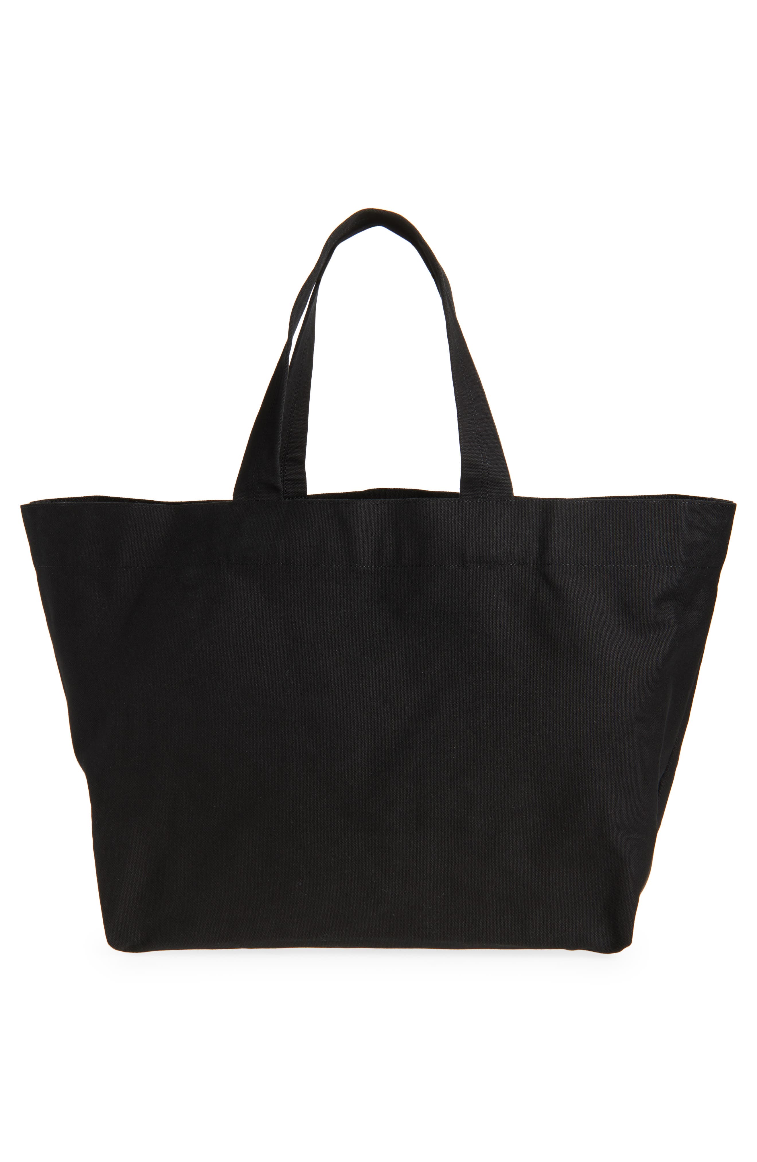 Rick Owens Star Embroidered Canvas Beach Tote, Alternate, color, Black/ Pearl