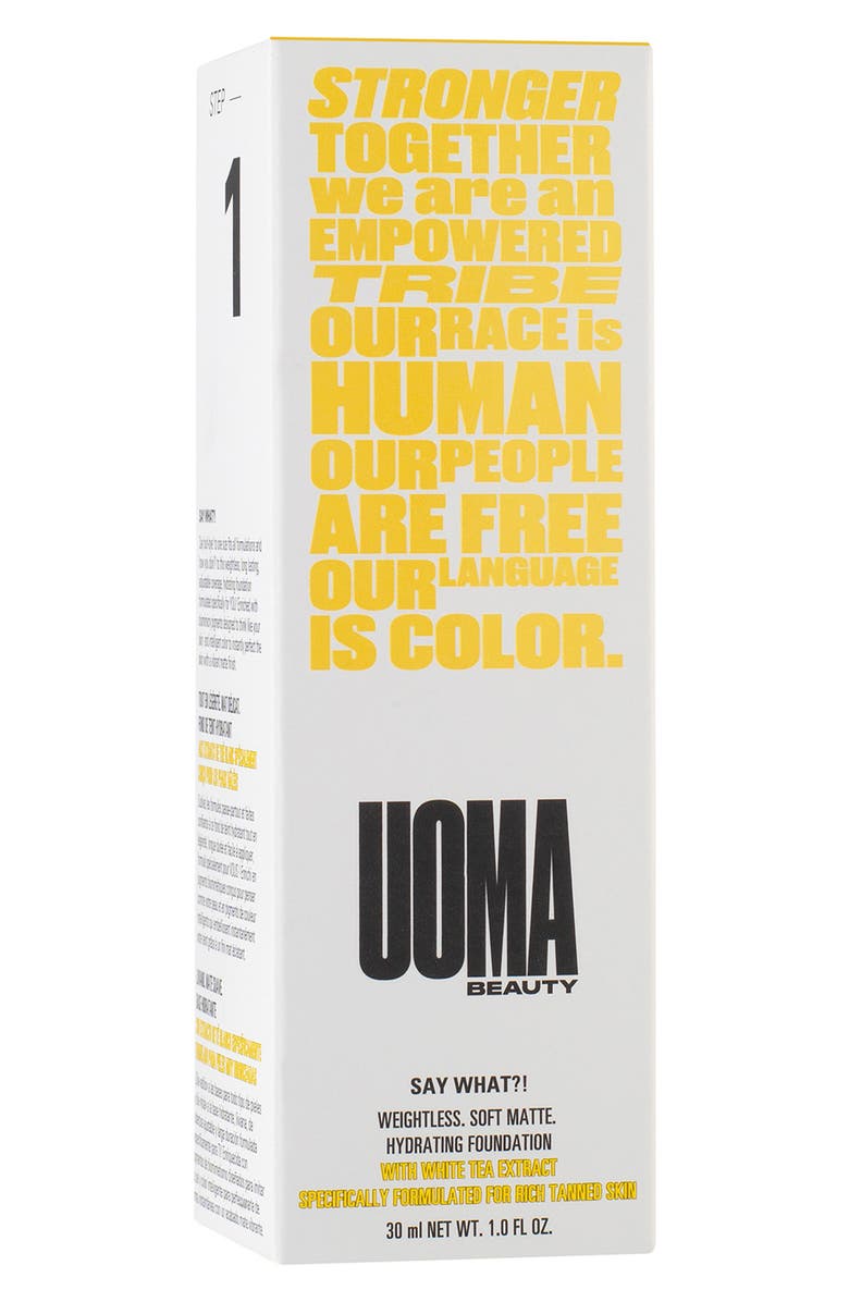 UOMA Beauty Say What?! Weightless Soft Matte Foundation, Alternate, color,
