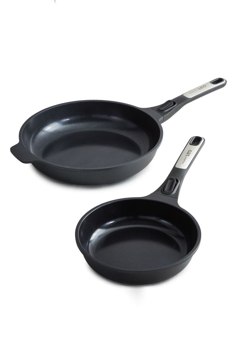 BergHOFF Leo Phantom 2-Piece Fry Pan Set, Main, color, Black