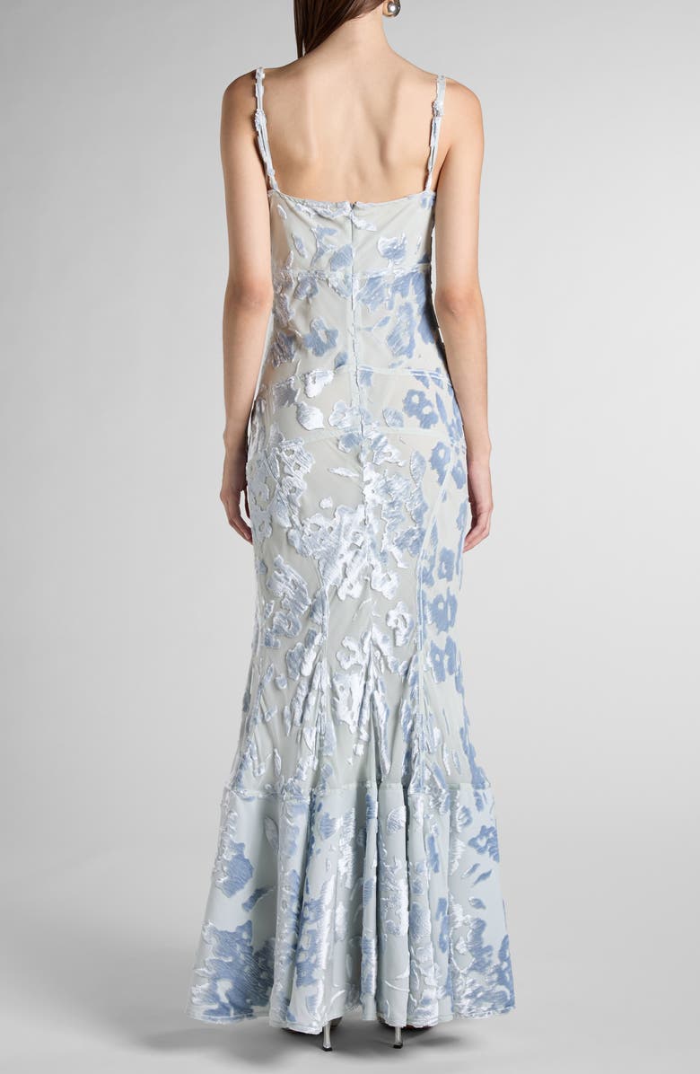Bottega Veneta Floral Devoré Velvet Gown, Alternate, color, 