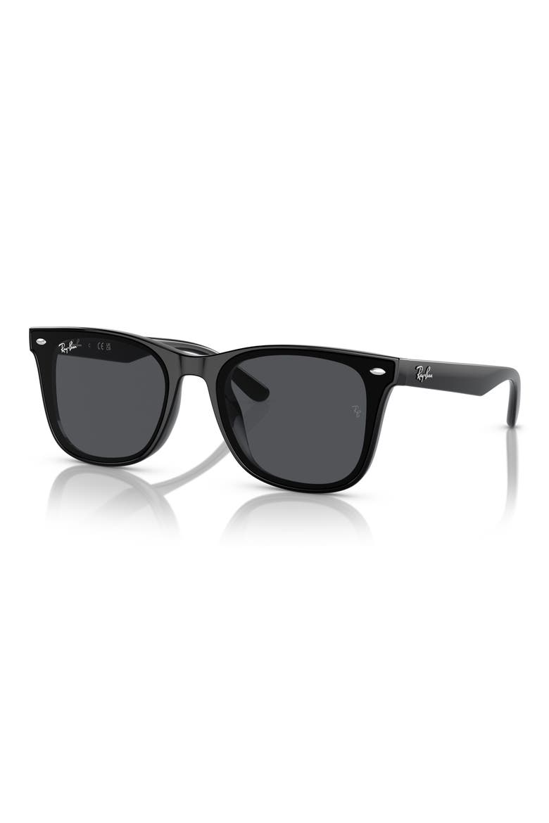 65mm Oversize Square Sunglasses, Alternate, color, DARK GREY