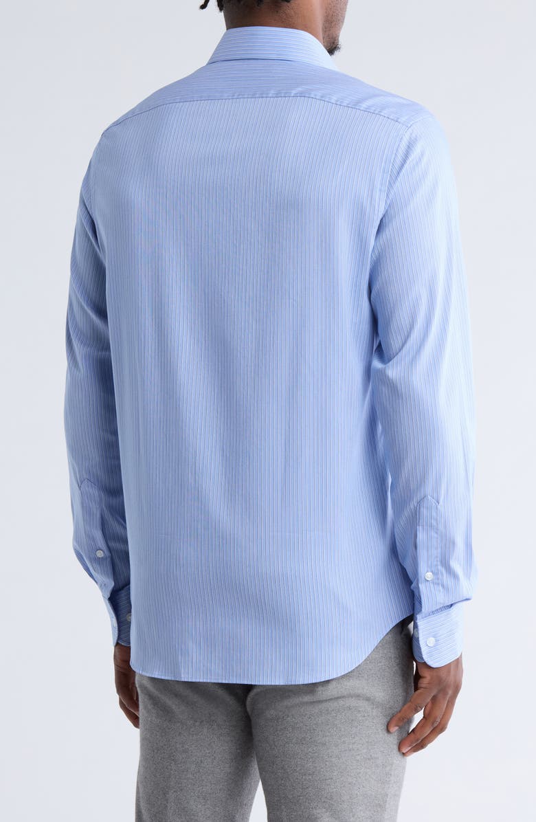 Tommy Hilfiger Slim Fit All-Season Stretch Dress Shirt, Alternate, color, Blue Mist