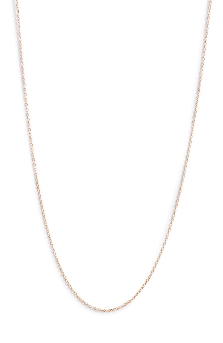 Anzie Chain Link Necklace, Main, color, Yellow Gold