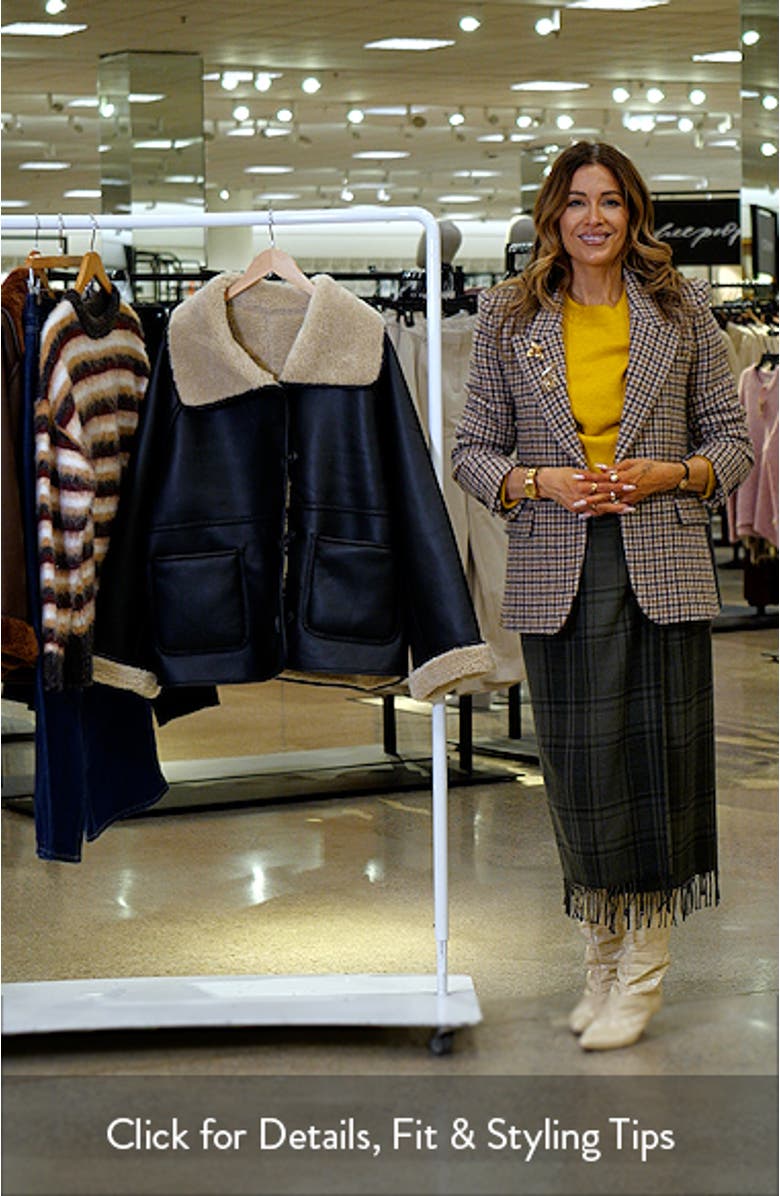 Oversize Reversible Faux Shearling Jacket, sales video thumbnail