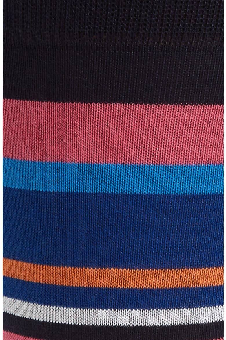 Stripe Socks, Alternate, color, MIDNIGHT