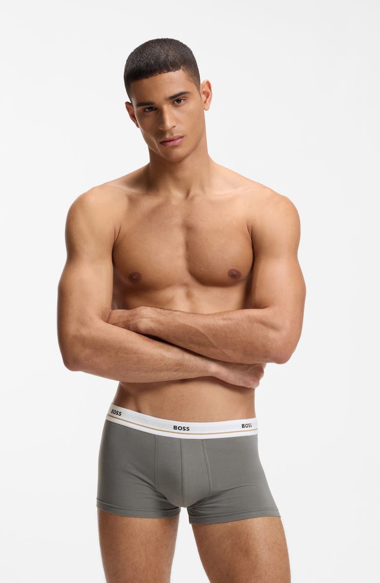 BOSS Essential Assorted 5-Pack Stretch Cotton Trunk Boxers, Alternate, color, 