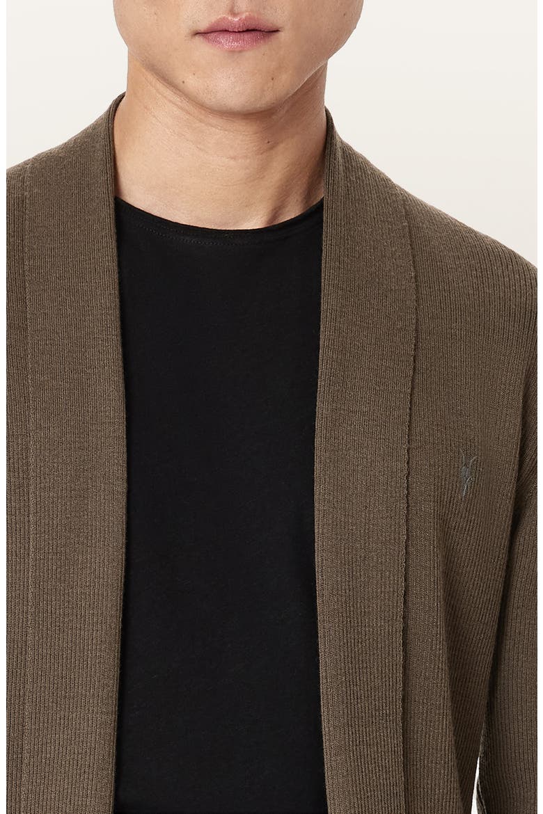 Mode Merino Wool Shawl Collar Cardigan, Alternate, color, SAGE GREEN