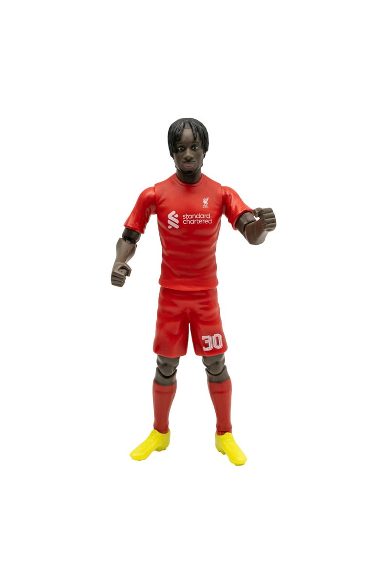 Banbo Toys Sockers Liverpool Jeremie Frimpong 8" Soccer Action Figure, Alternate, color, Red