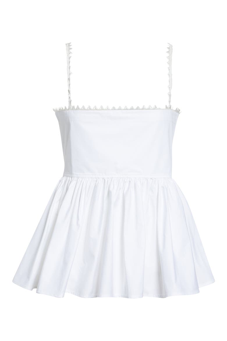 The Traversin Cotton Poplin Camisole Top, Alternate, color, WHITE