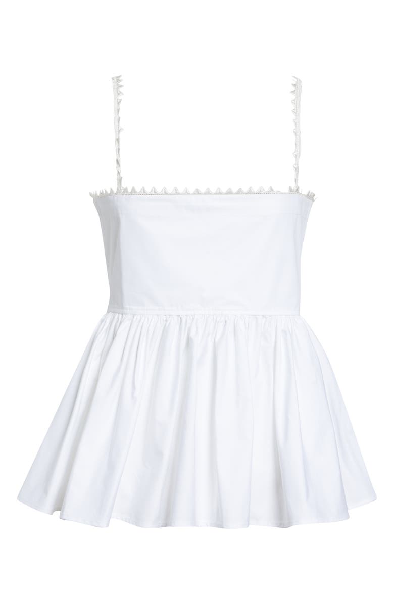 Jacquemus The Traversin Cotton Poplin Camisole Top, Main, color, White