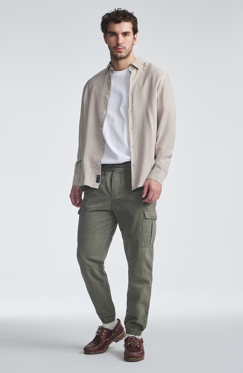 Mavi Jeans Drawstring Cargo Joggers, Alternate, color, Smokey Olive
