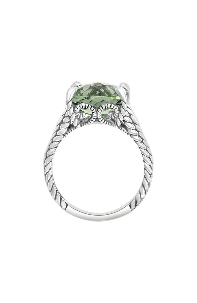 EFFY Sterling Silver Green Quartz Ring - Size 6, Alternate, color, Green