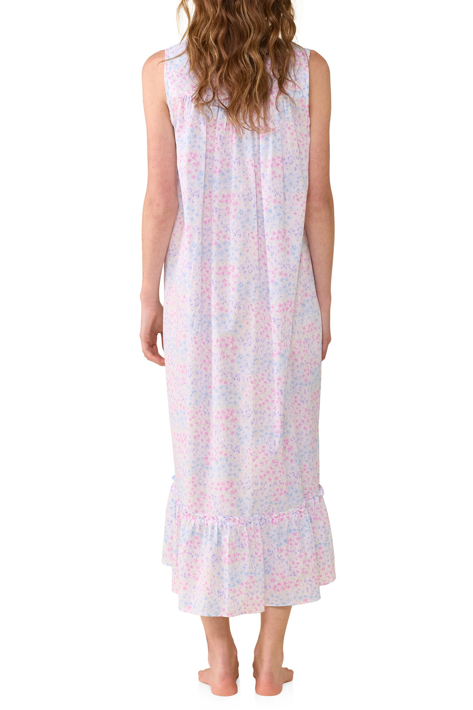 Eileen West Sleeveless Cotton Woven Lawn Ballet Nightgown (Women ...