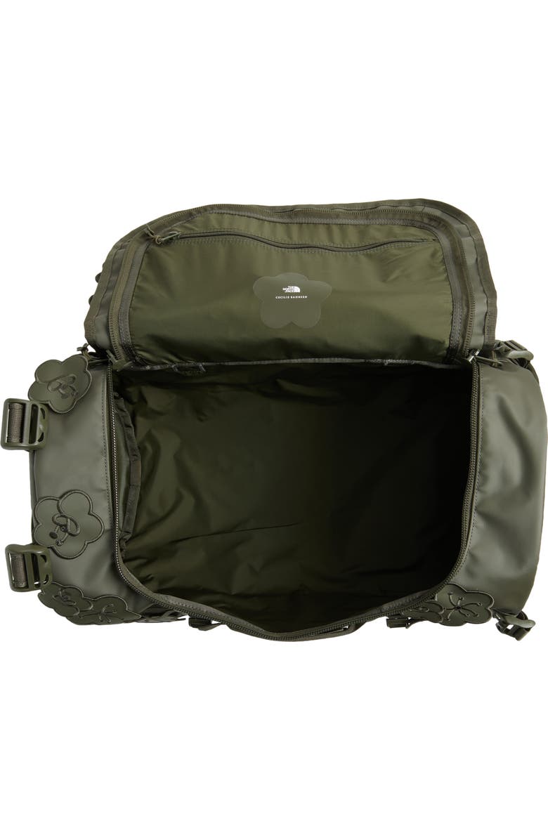 Cecilie Bahnsen x The North Face Base Camp Duffle Bag, Alternate, color, Forest Night Green