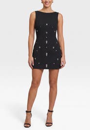 RACHEL Rachel Roy Celice High Neck Beaded Mini Dress