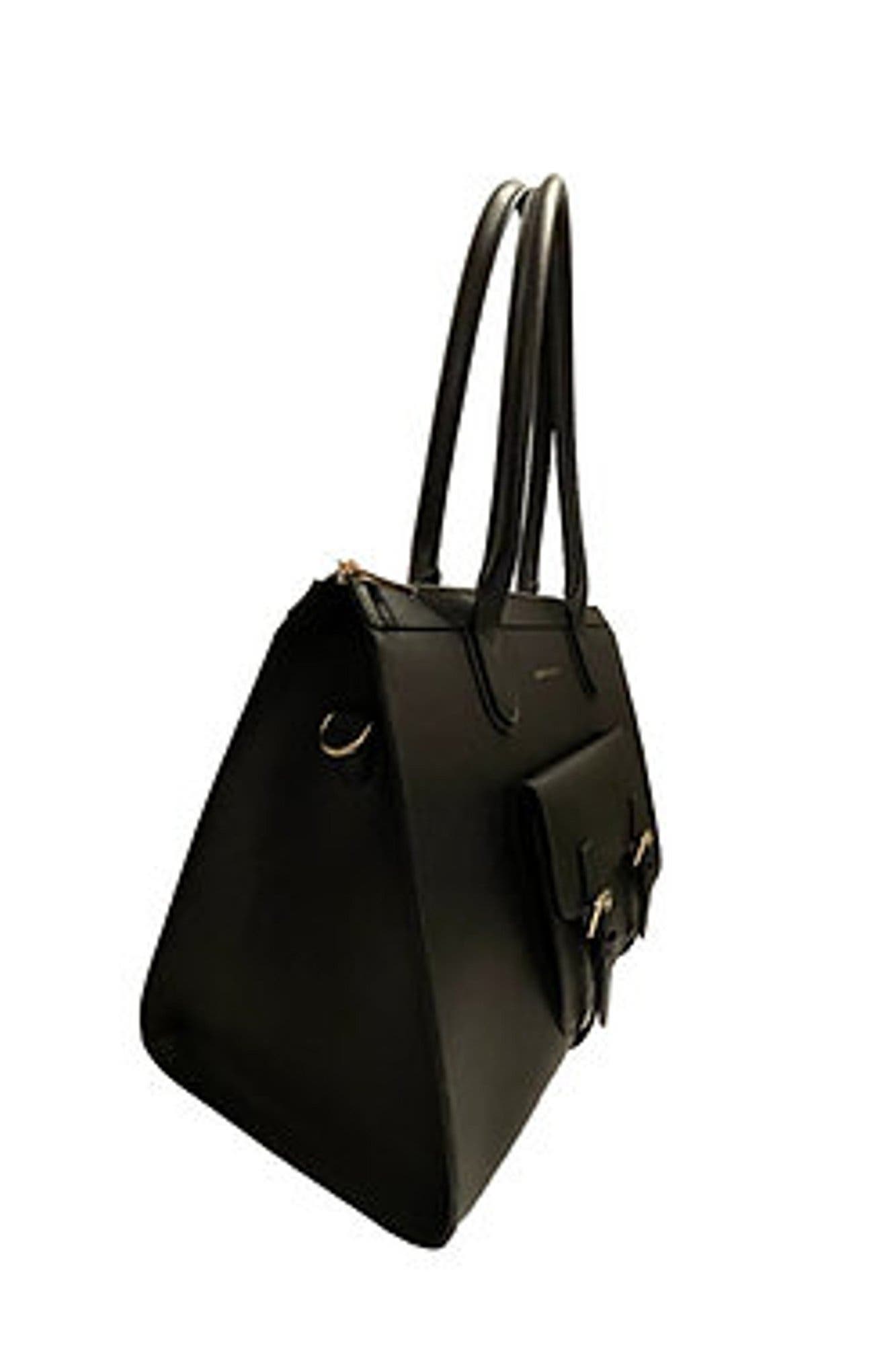 Ruth Leather Handbag, Alternate, color, Black