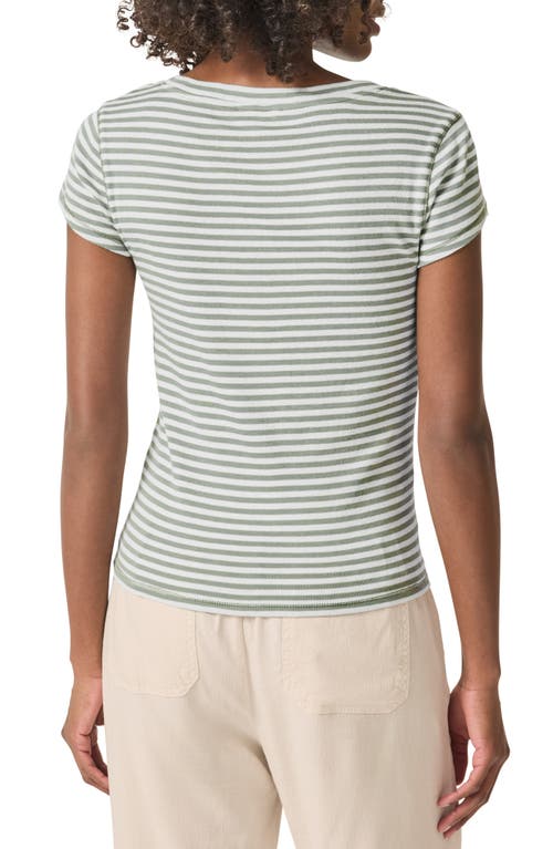 SPLENDID SPLENDID FAYE STRIPE V-NECK T-SHIRT