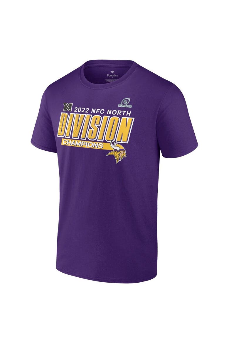 Men's Fanatics Branded Purple Minnesota Vikings 2022 NFC North Division Champions Big & Tall Divide & Conquer T-Shirt, Alternate, color, Purple