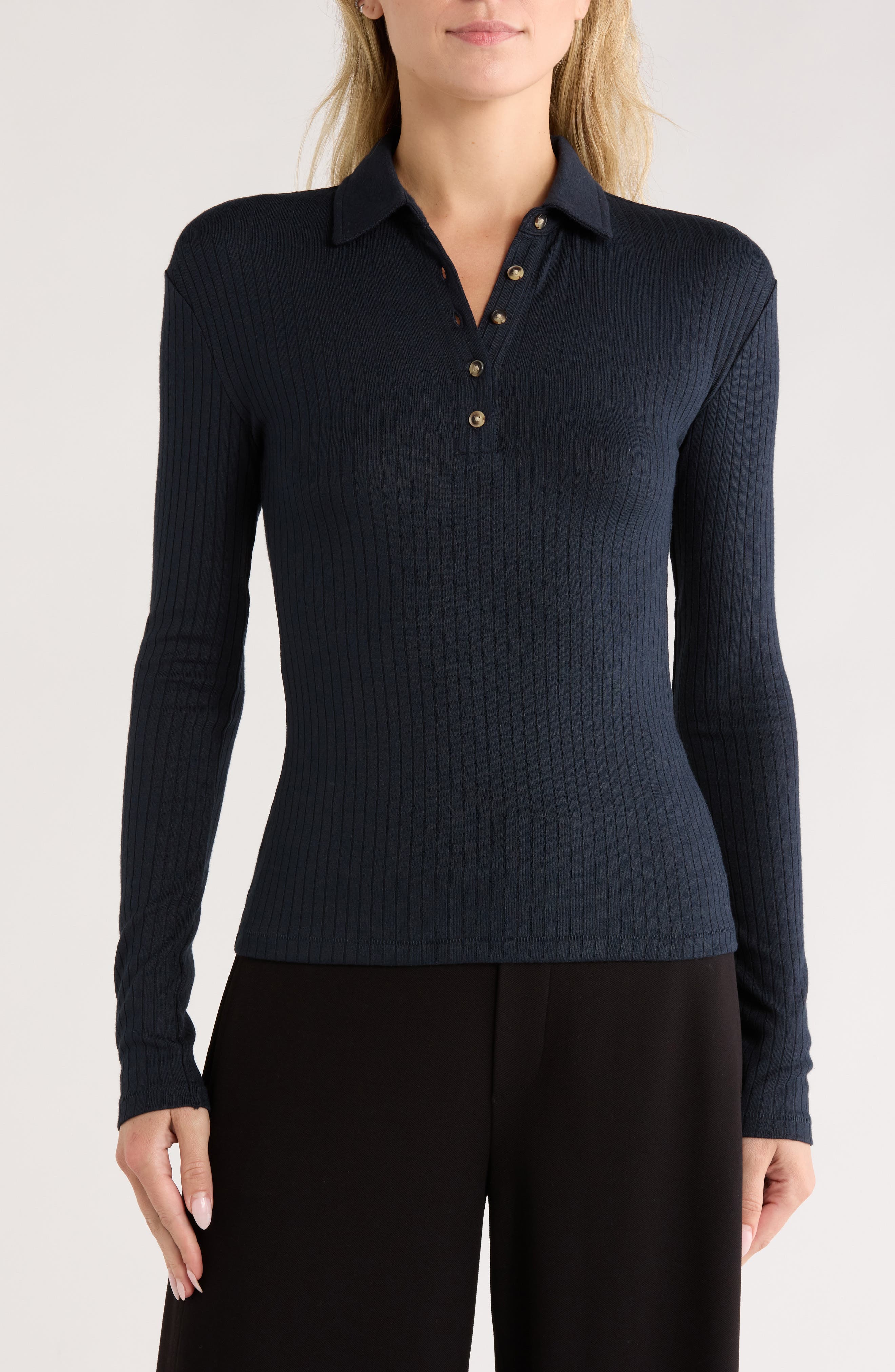 rag & bone The Knit Rib Polo