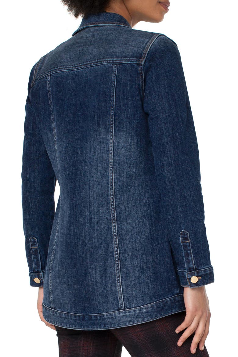 Longline Denim Jacket, Alternate, color, GLENROCK