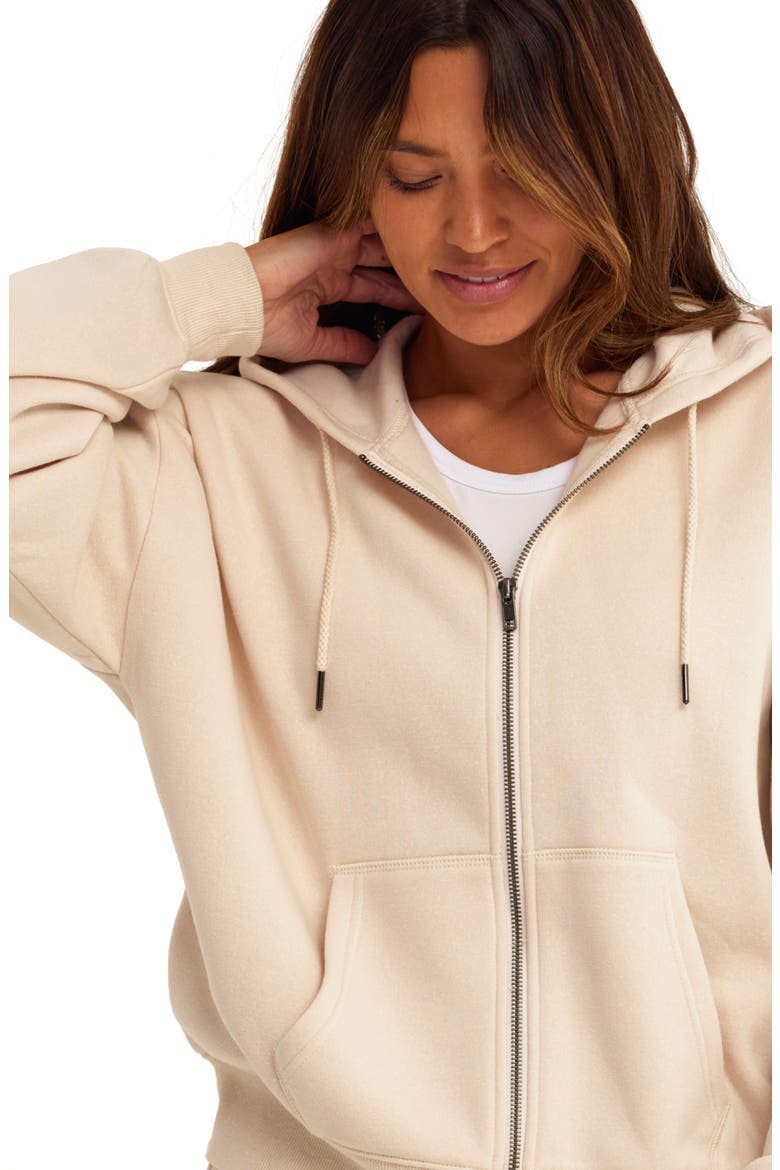 Corissa Oversize Fleece Hoodie, Alternate, color, TAPIOCA