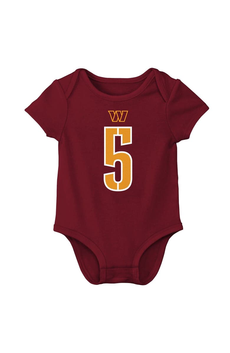 Nike Infant Nike Jayden Daniels Burgundy Washington Commanders  Player Name & Number Bodysuit, Alternate, color, Burgundy