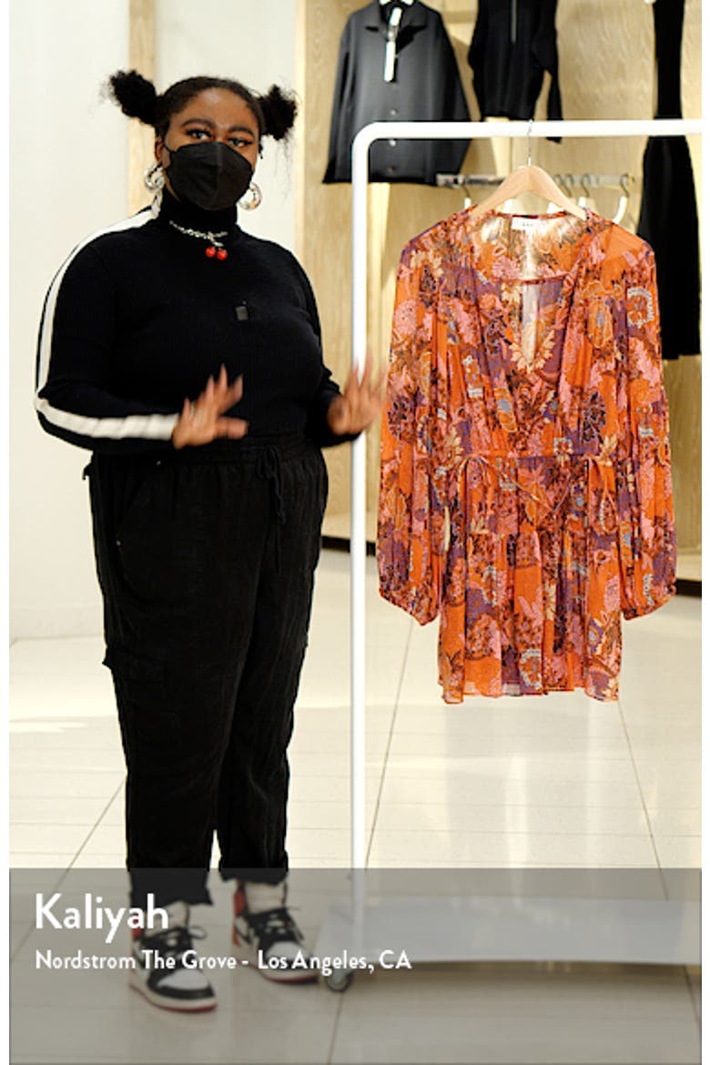 Elise Long Sleeve Silk Minidress video