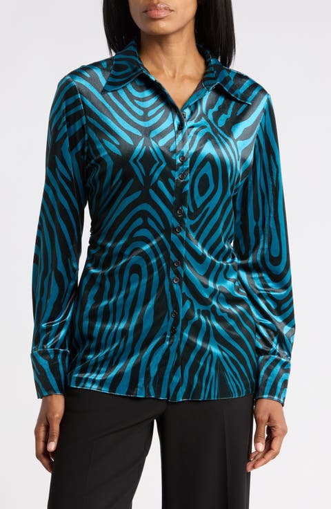 Soluck Velvet Button Down Shirt